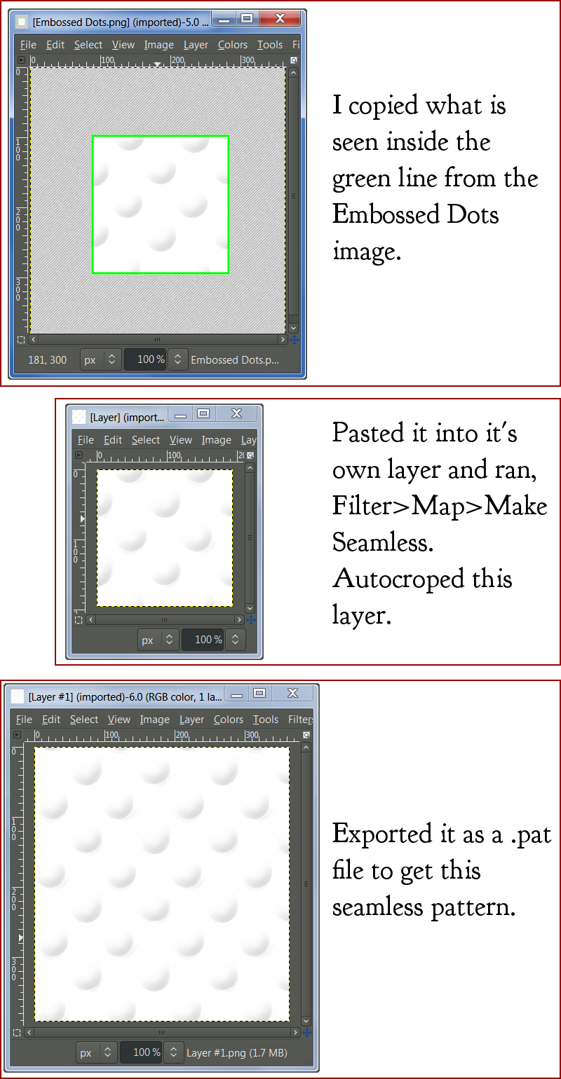 Embossed Dot Effect • GIMP Chat